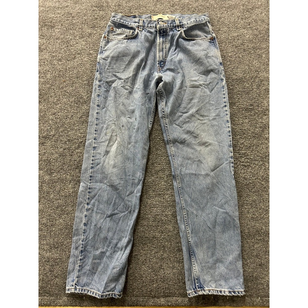 Levi's Jeans Mens Size 34x34 Light Wash Regular Fit 505 Straight Leg Denim Blue
